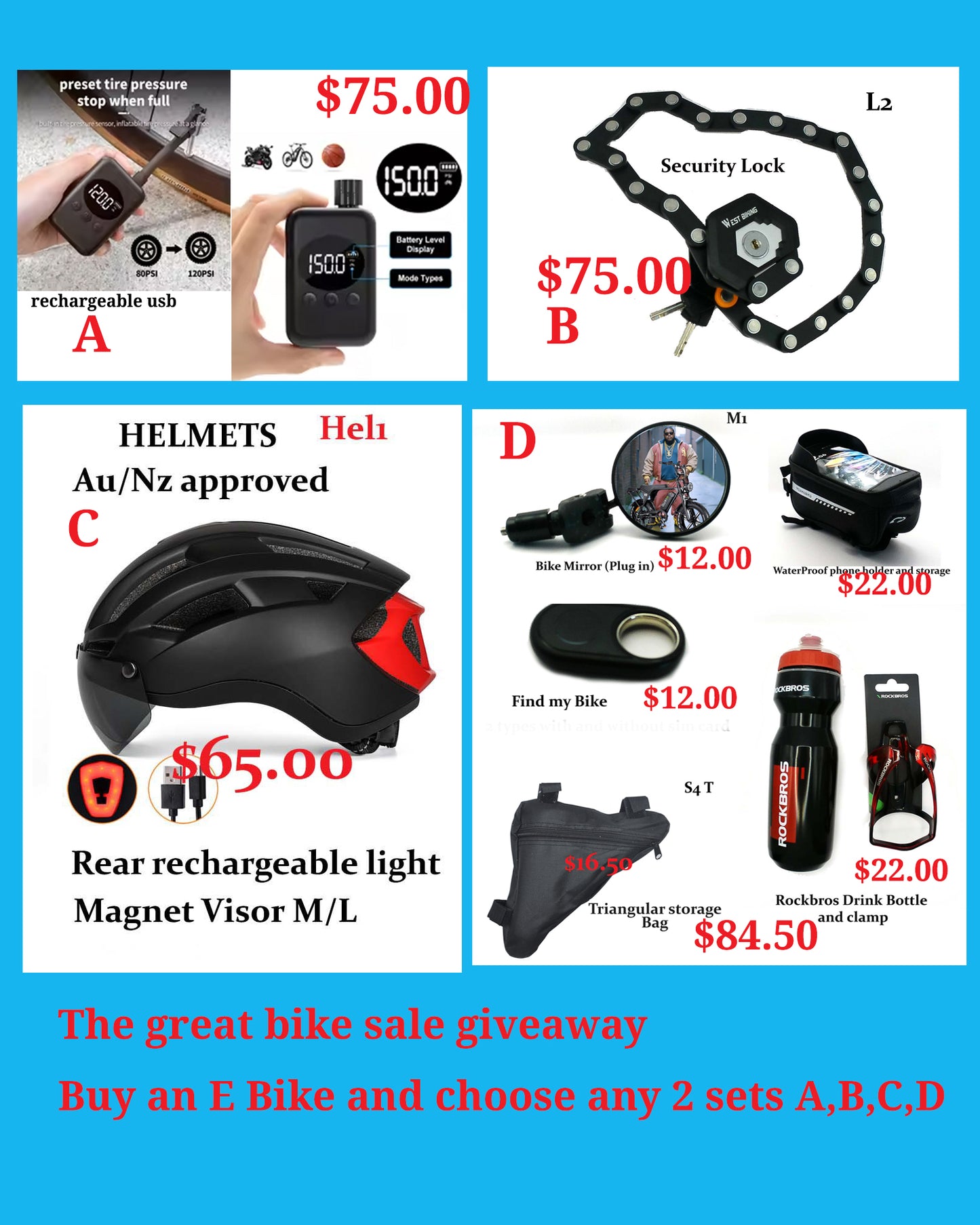 $150 Accessory pack Give Away